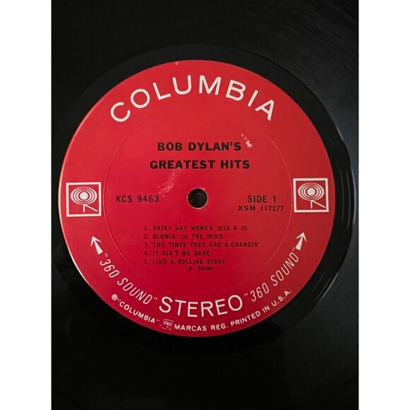 Bob Dylan's Greatest Hits Columbia 2 Eye KCS 9463 EX Cleaned Split Spine - Picture 5 of 7